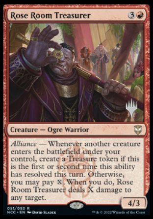 Rose Room Treasurer (Promo Pack) [Streets of New Capenna Commander Promos]
