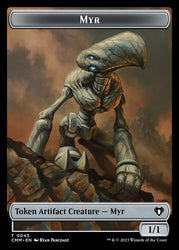 Soldier // Myr Double-Sided Token [Commander Masters Tokens]