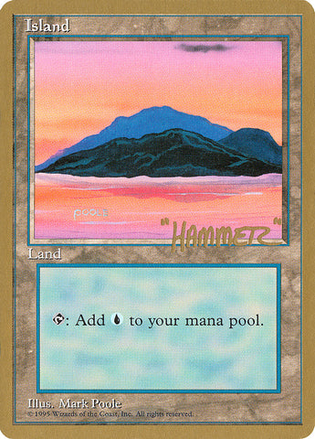 Island (shr369) (Shawn "Hammer" Regnier) [Pro Tour Collector Set]