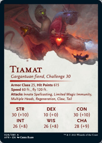 Tiamat Art Card [Dungeons & Dragons: Adventures in the Forgotten Realms Art Series]