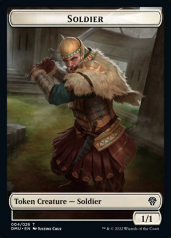 Soldier // Beast Double-Sided Token [Dominaria United Tokens]