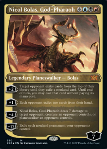 Nicol Bolas, God-Pharaoh (Foil Etched) [Double Masters 2022]