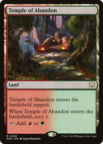 Temple of Abandon [March of the Machine Commander]