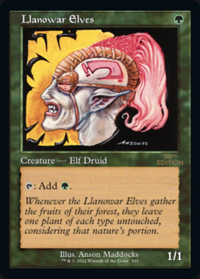 Llanowar Elves (Retro) [30th Anniversary Edition]