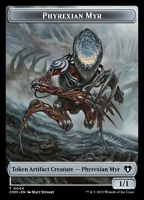 Eldrazi // Phyrexian Myr Double-Sided Token [Commander Masters Tokens]