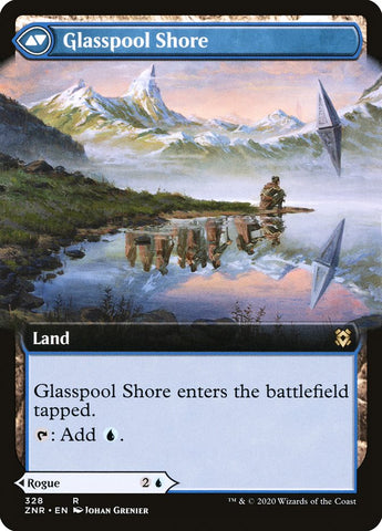 Glasspool Mimic // Glasspool Shore (Extended Art) [Zendikar Rising]