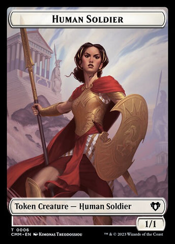 Elemental (0037) // Human Soldier Double-Sided Token [Commander Masters Tokens]