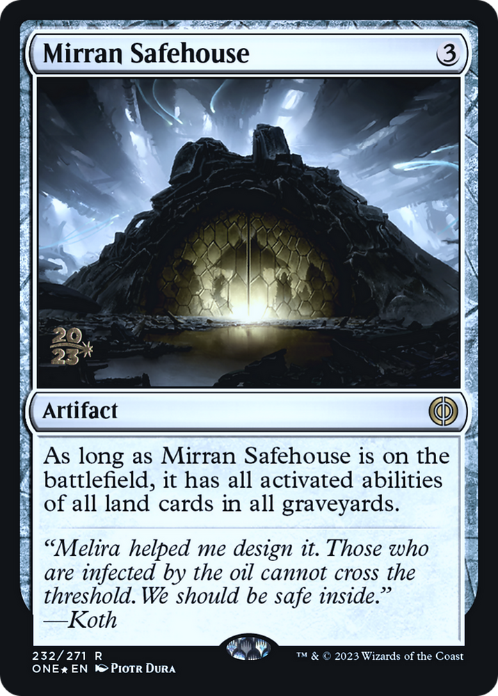 Mirran Safehouse [Phyrexia: All Will Be One Prerelease Promos]