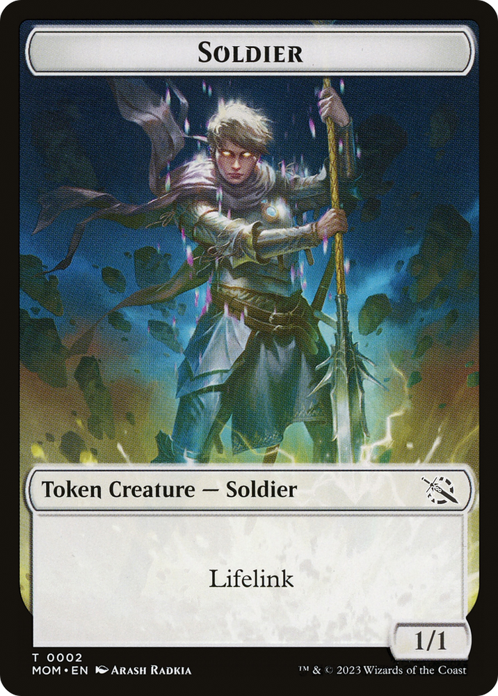 Soldier // Kraken Double-Sided Token [March of the Machine Tokens]