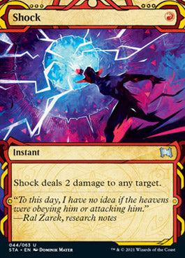 Shock (Foil Etched) [Strixhaven: School of Mages Mystical Archive]