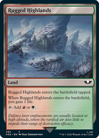 Rugged Highlands (Surge Foil) [Warhammer 40,000]