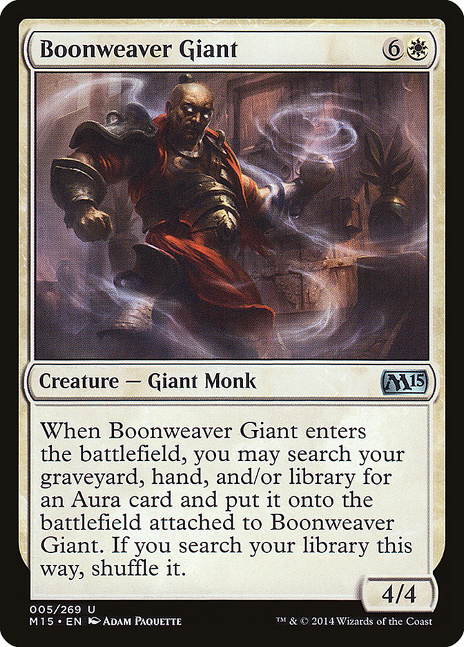 Boonweaver Giant [Magic 2015]