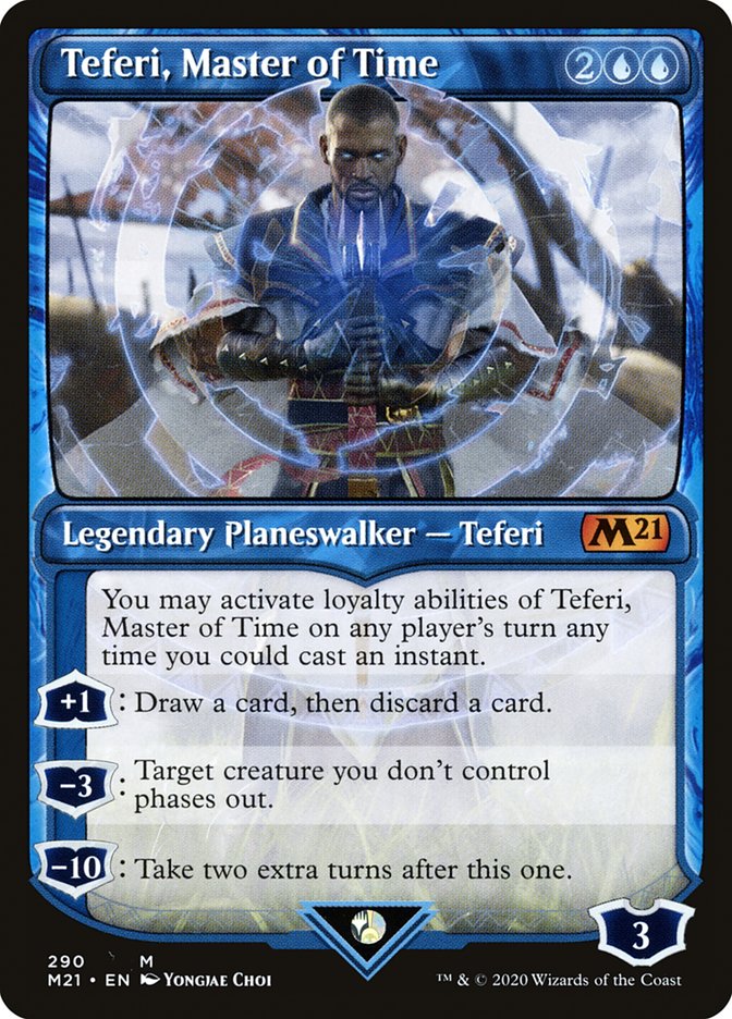 Teferi, Master of Time (Showcase) (290) [Core Set 2021]