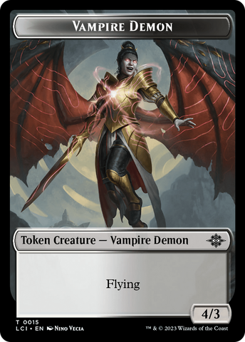 Map // Vampire Demon Double-Sided Token [The Lost Caverns of Ixalan Tokens]