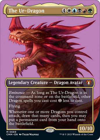 The Ur-Dragon (Borderless Profile) [Commander Masters]