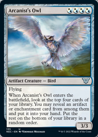 Arcanist's Owl [Kamigawa: Neon Dynasty Commander]