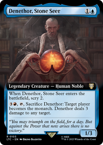 Denethor, Stone Seer (Extended Art) [The Lord of the Rings: Tales of Middle-Earth Commander]