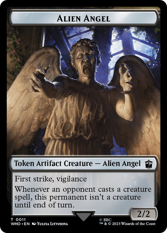 Alien Angel // Mutant Double-Sided Token [Doctor Who Tokens]