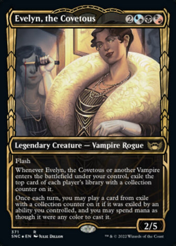Evelyn, the Covetous (Showcase Golden Age Gilded Foil) [Streets of New Capenna]