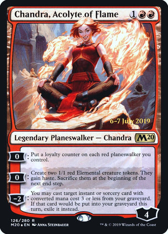 Chandra, Acolyte of Flame [Core Set 2020 Prerelease Promos]