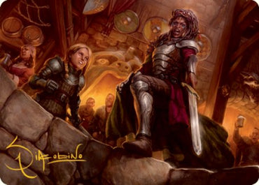 Veteran Dungeoneer Art Card (Gold-Stamped Signature) [Dungeons & Dragons: Adventures in the Forgotten Realms Art Series]