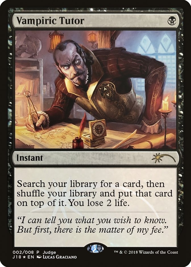 Vampiric Tutor [Judge Gift Cards 2018]