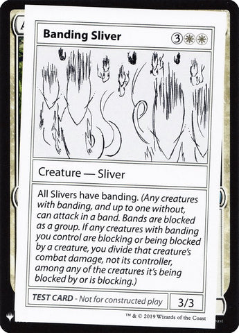 Banding Sliver [Mystery Booster Playtest Cards]