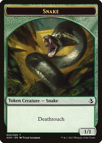 Trueheart Duelist // Snake Double-Sided Token [Amonkhet Tokens]