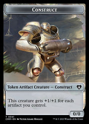 Treasure // Construct (0041) Double-Sided Token [Commander Masters Tokens]