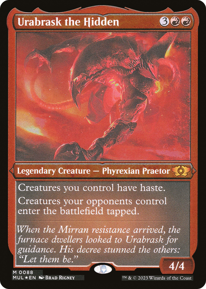 Urabrask the Hidden (Foil Etched) [Multiverse Legends]