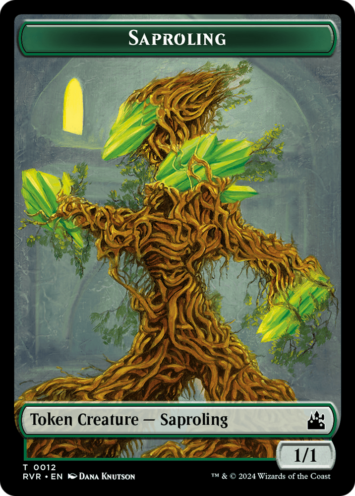 Saproling // Soldier Double-Sided Token [Ravnica Remastered Tokens]