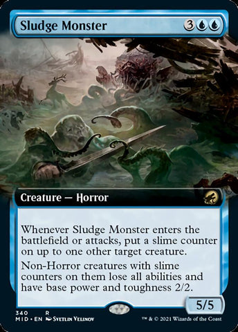Sludge Monster (Extended Art) [Innistrad: Midnight Hunt]