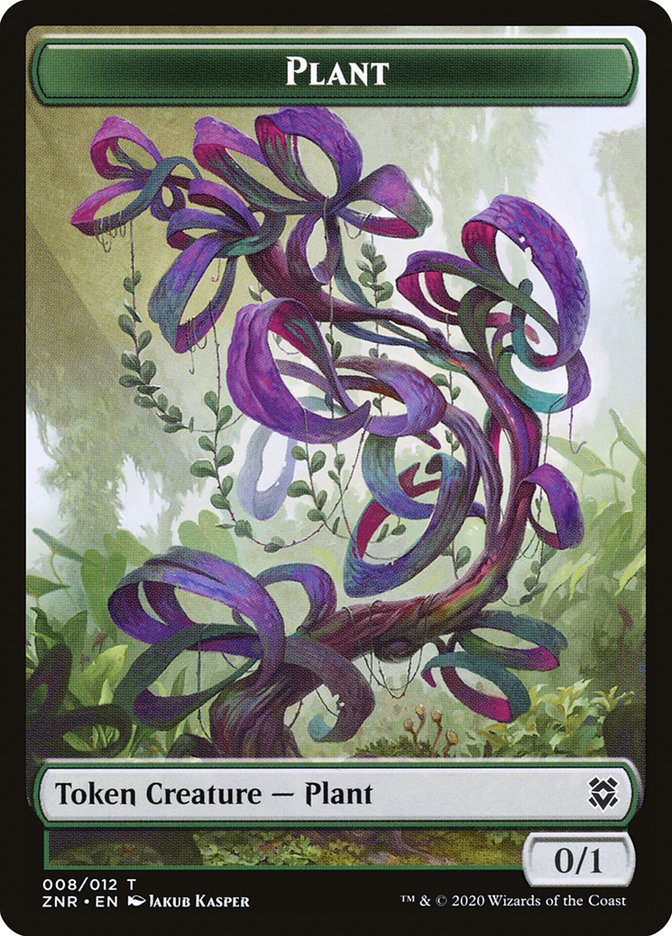 Illusion // Plant Double-Sided Token [Zendikar Rising Tokens]