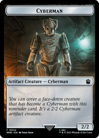 Horse // Cyberman Double-Sided Token [Doctor Who Tokens]