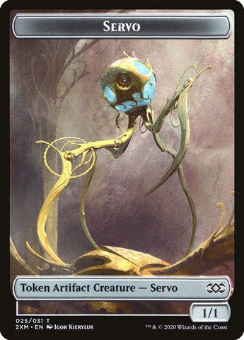 Saproling // Servo Double-Sided Token [Double Masters Tokens]