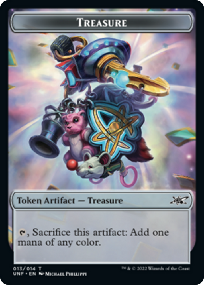 Teddy Bear // Treasure (013) Double-Sided Token [Unfinity Tokens]