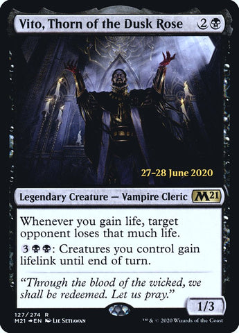 Vito, Thorn of the Dusk Rose [Core Set 2021 Prerelease Promos]